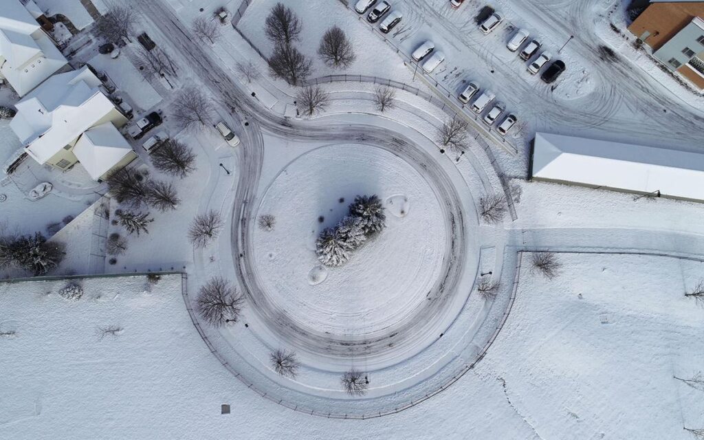 Arial View of a Residential Area That Was Designed By Civil Engineers Amherst, NY